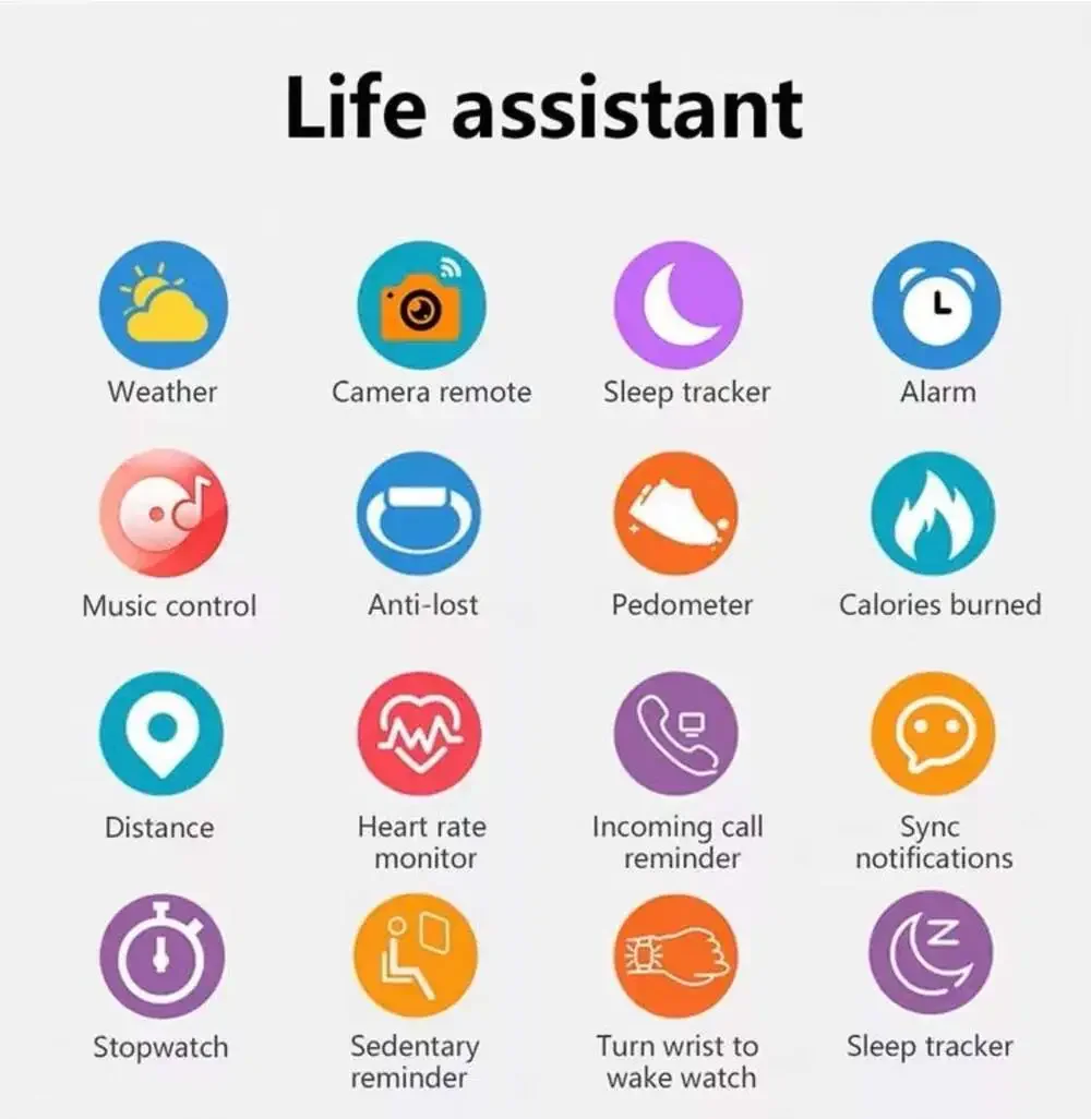 HryFine Y13 Smart Watch Fitness Tracker with Heart Rate Monitor